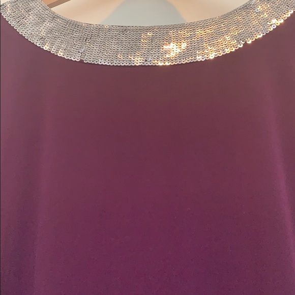 Stunning New Purple Top with Silver Sequins - Picture 2 of 3